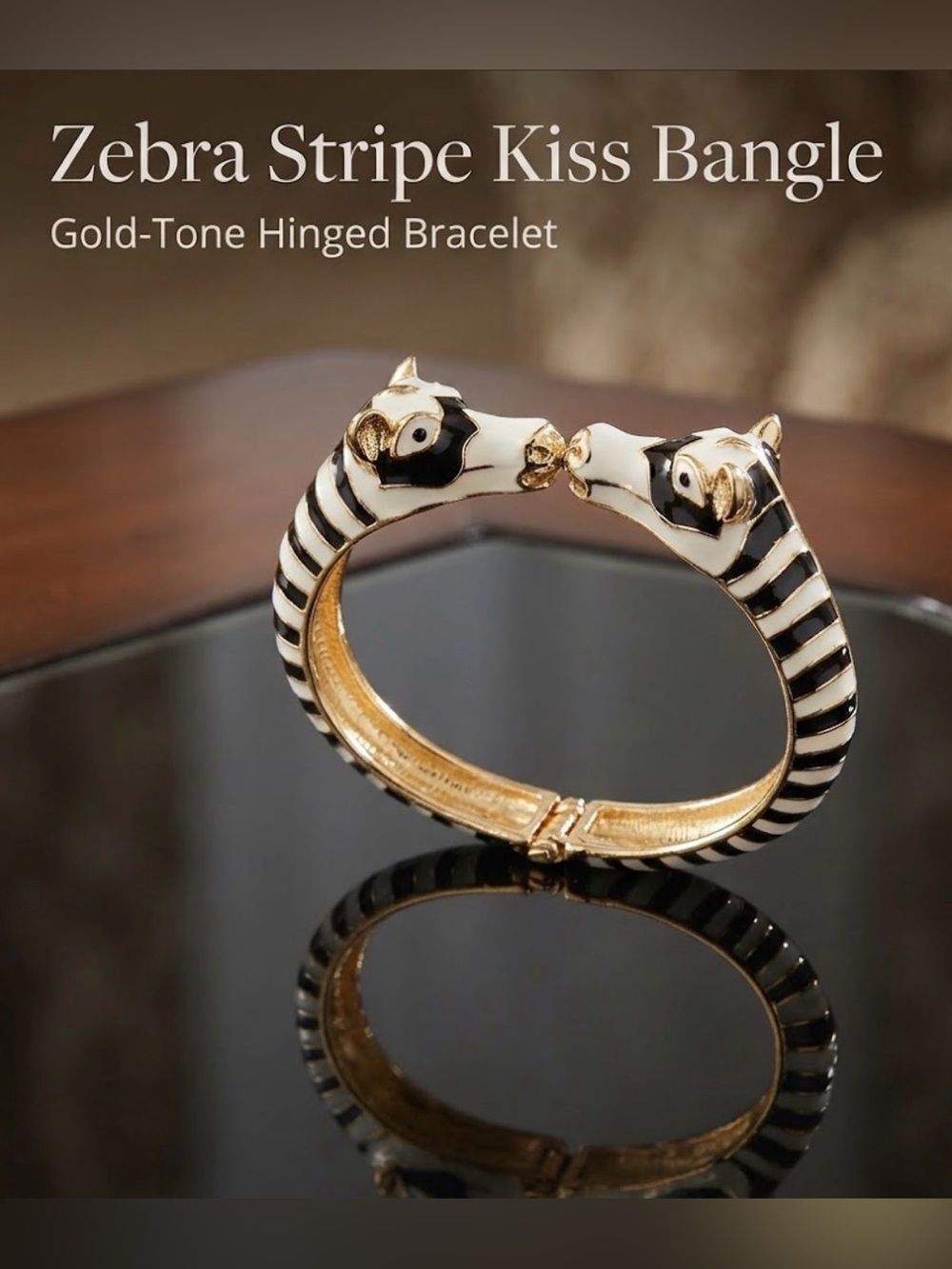 Zebra Stripe Kiss Bangle